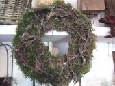 Couronne - Krans met bonsai 'Moss' (Ø25cm)