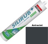 Soudal silirub+ silicone pierre naturelle anthracite 310ml Kit Kit sanitaire