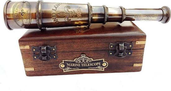 Telescoop in Houten Doos van 1920