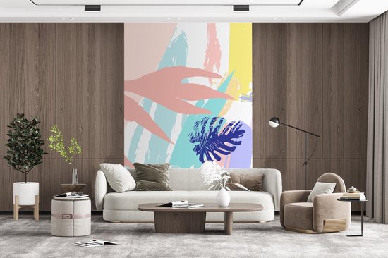 Papier peint - Papier peint photo Eté - Plage - Rose - Largeur 160 cm x hauteur 240 cm