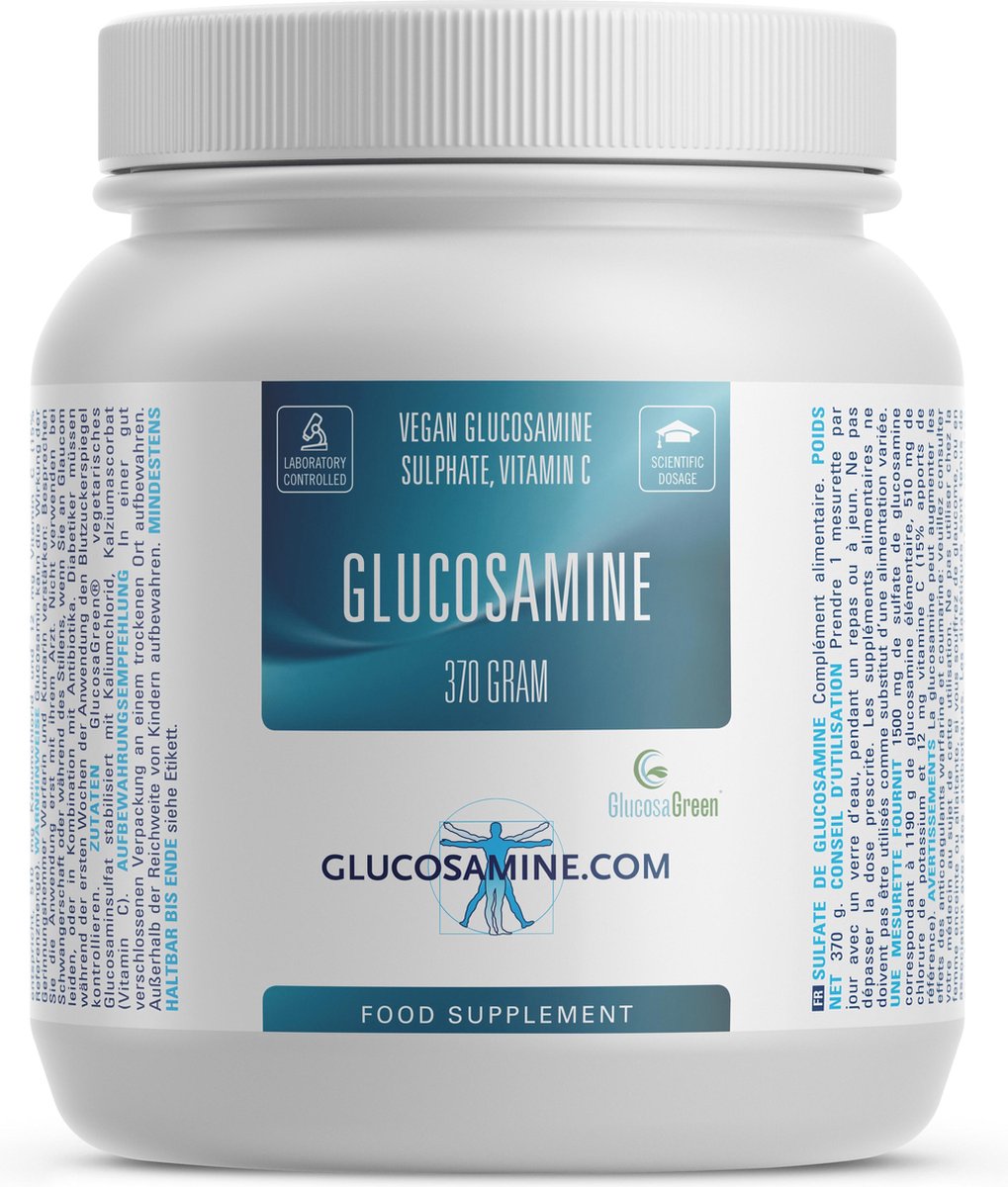 Enten in het geheim vaak Glucosamine.com - Glucosaminepoeder - 100% plantaardig - geschikt voor  vegetariërs en... | bol.com
