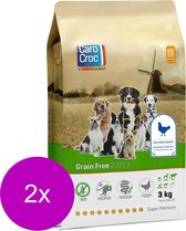 Carocroc Grain Free Volailles & Carocroc de terre & Betteraves - Nourriture pour chiens - 2 x 3 kg