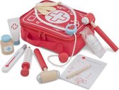 dokterskoffertje junior 22 x 18 cm rood 11-delig