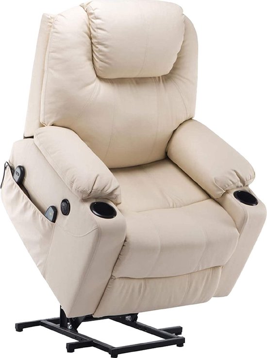 Monkey's Elektrische Massagestoel Creme met Sta Op Functie - Monkey's - €629,95
