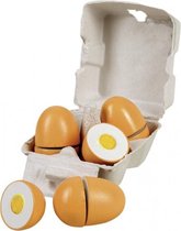houten eieren in doosje 9-delig