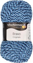 Bravo Wol - 50 gram -  Blauw/Zwart