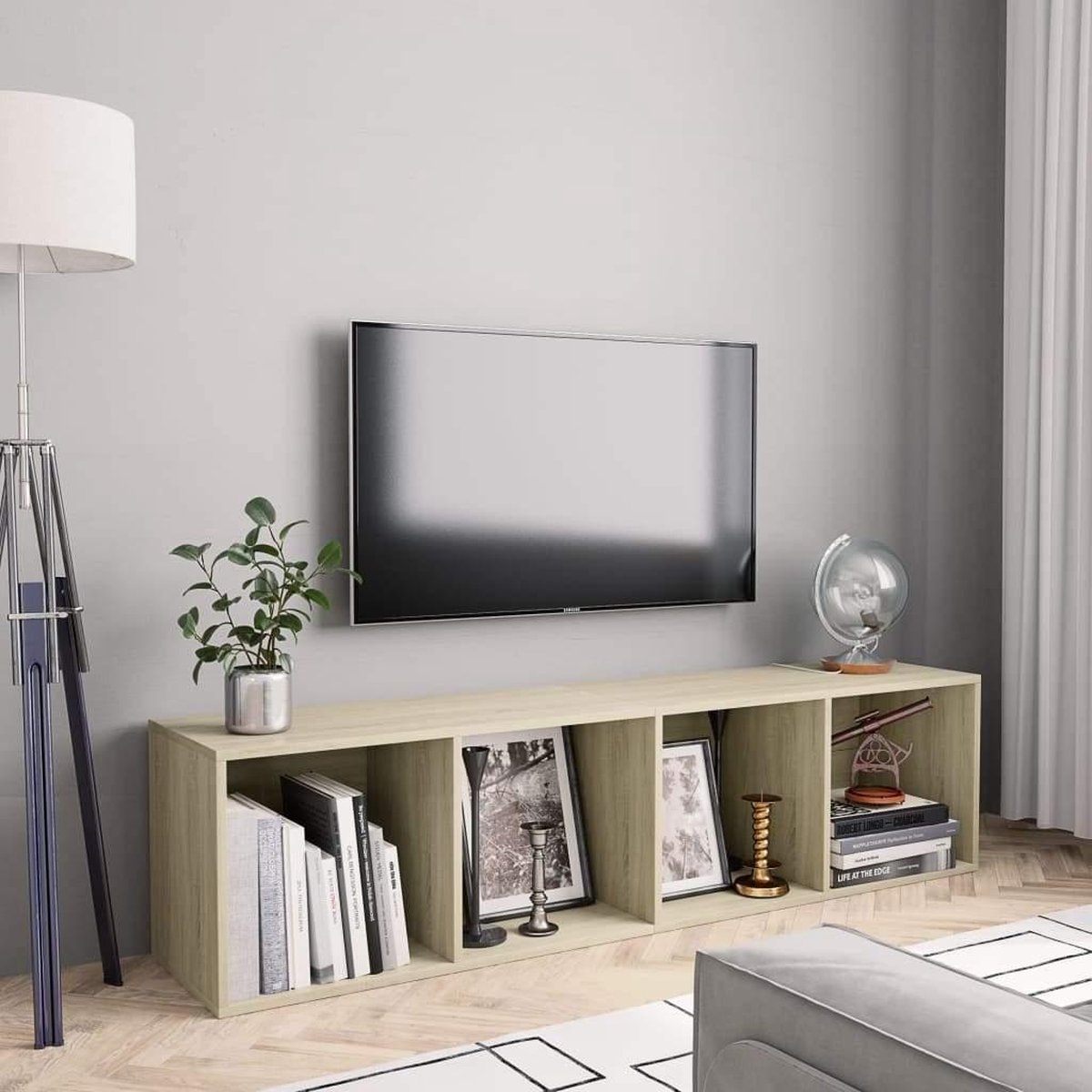 VidaXL Bibliothèque-Meuble TV Chêne marron 36x30x143 cm 815248