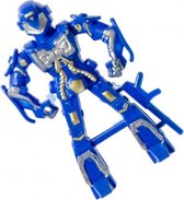 robot jongens 8 x 5 cm blauw