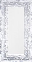 Brocante Spiegel Zilver Wit 75x115 cm – Charly – Tijdloze Barok Spiegel – Lange Design Spiegel – Grote Spiegels – Perfecthomeshop