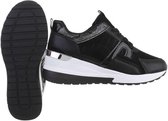 dames sneaker nieuwe collectie zwart/zilver