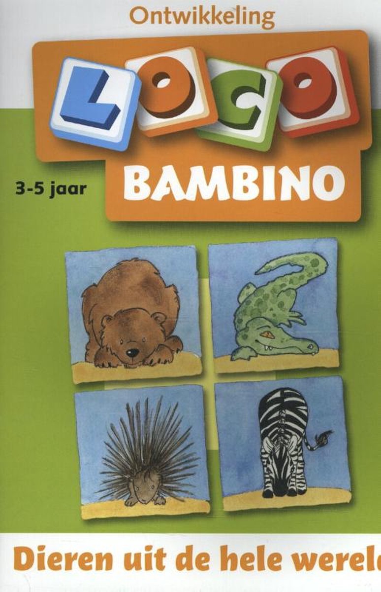 Loco Bambino - Boekje - Dieren uit de hele wereld - 3/5 Jaar