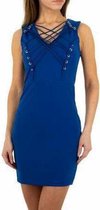 Noemi Kent jurk marineblauw met veters M