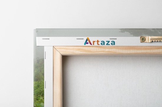 Artaza - Peinture sur toile - Gorilla dans la forêt pendant le brouillard - 40x50 - Photo sur toile - Impression sur toile