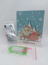 Diamond painting kerstkaart - Merry Christmas