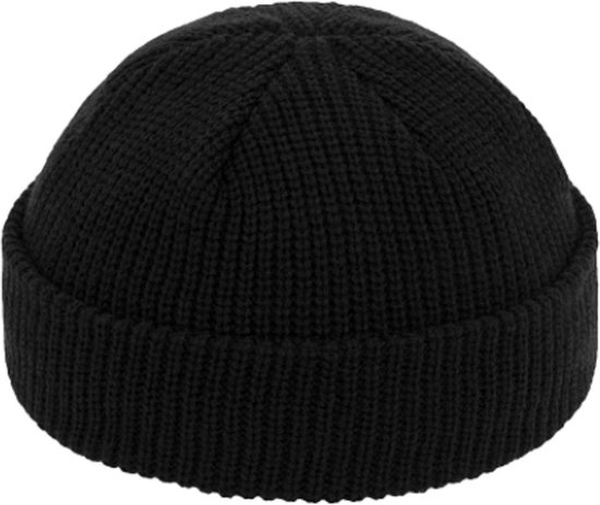 Sans marque - très belle qualité, chapeau de pêcheur doux couleur noir - 50% laine / 50% acrylique - agréable tout au long de l'automne/hiver - élégant - cool - beau cadeau