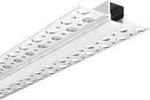 Groenovatie Aluminium Profiel LED Strip voor Gipsplaat - Inbouw 1,5m - Compleet