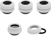 CORSAIR Hydro X Series XF Hardline Fitting Four Pack - Fitting - set van 4 - OD 14 mm - messing - wit