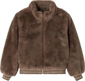 NAME IT NKFMANETTE FAUX FUR BOMBER JACKET1 Meisjes Jas - Maat 140