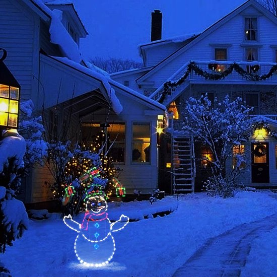 Vitafa Kerstverlichting sneeuwpop Kerstverlichting buiten figuren Lichtslang...