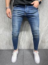 Herenjeans Beschadigde Denim Broek Slim Fit Skinny Zip Enkel Jongens Casual Stretch Broek Hip Hop Ripped Jeans Alle Taille Maten