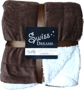 Fleece-Teddy Plaid 150x200 cm Bruin