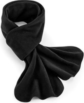 Warme fleece winter sjaal zwart voor volwassenen - Gemaakt van 100% gerecycled polyester