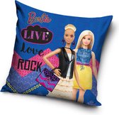 Barbie Live Love Rock Sierkussens - Kussen - 40 x 40 inclusief vulling - Kussen van Polyester - KledingDroom®