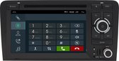 Audi A3 S3 RS3 8P Android 11 Navigatie Bluetooth DAB+ 4K Video Qled Apple CarPlay Spraakbediening 5G Wifi Android Auto Apps
