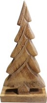 Kerst decoratie - houten dennenboom 30cm hoogte