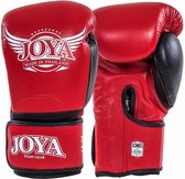 Joya POWER MAX Kickboks Handschoenen Rood Zwart Leder 16 OZ