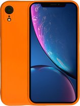 Smartphonica iPhone X/Xs siliconen hoesje - Oranje / Back Cover