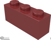 Lego Bouwsteen 1 x 3, 3622 Donkerrood 100 stuks