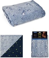 Nayeco Fleece Blanket Stars Glow in the Dark  | 100x70 cm
