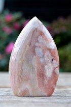 Decoratief edelsteen roze Amethist sculptuur # 3