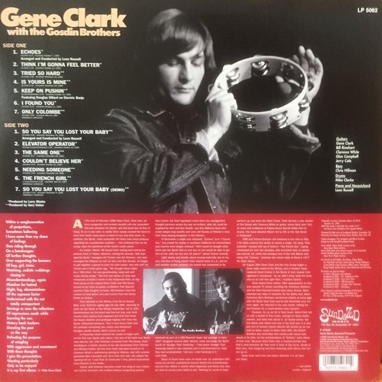 Gene Clark With the Gosdin Brothers, Gene Clark LP (album) Muziek