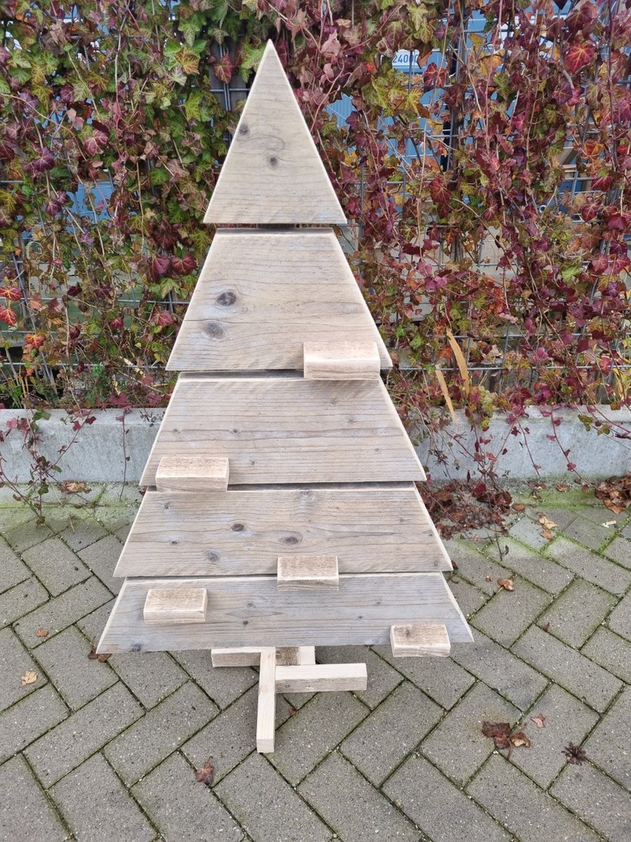 Kerstboom ''Groot'' van Gebruikt steigerhout 113x74cm