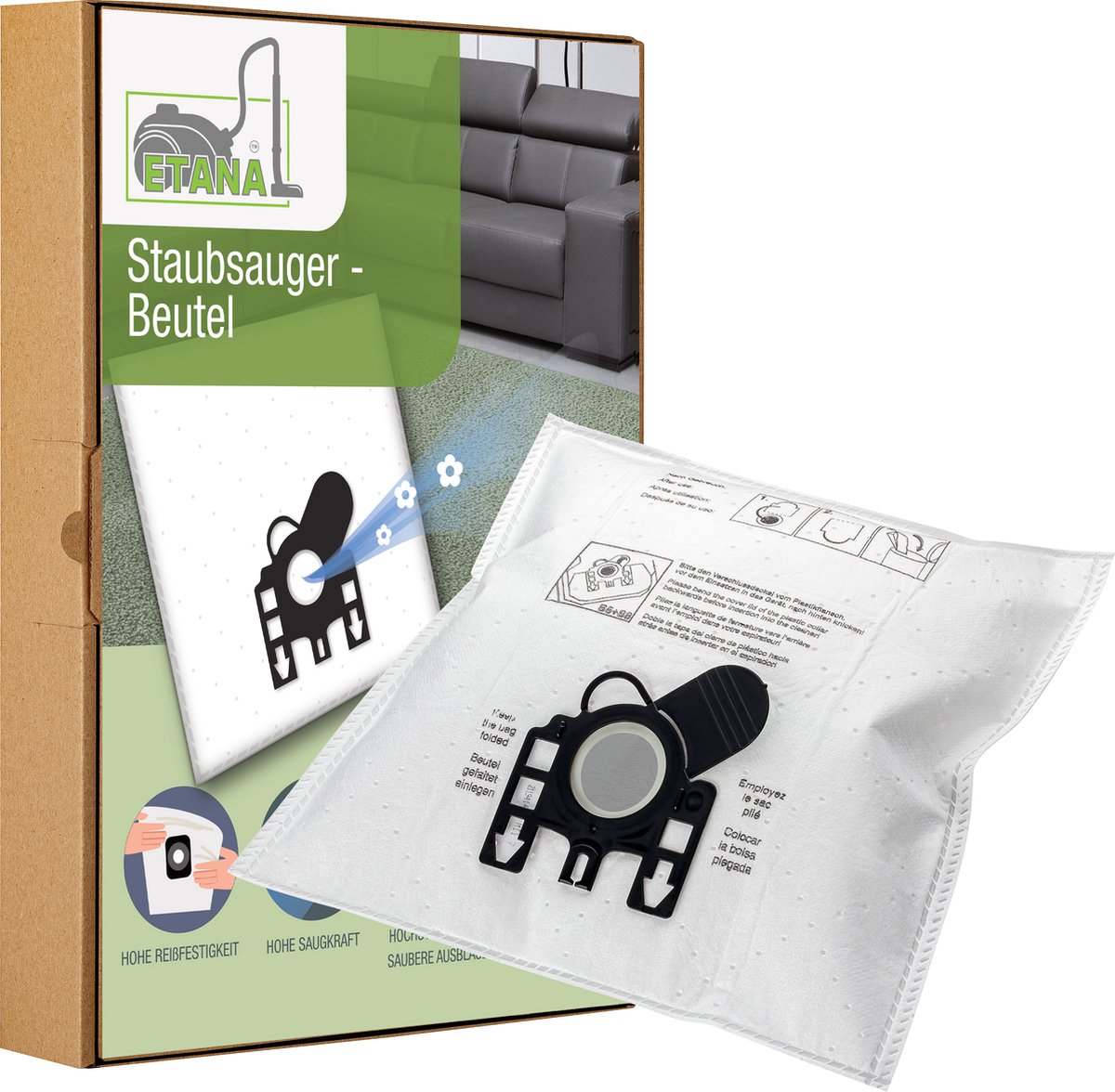 10x Etana stofzuigerzak compatibel met Hoover Sn70_Sn41 | Sn 70 Sn 41 Sensory 700 Watt | Sensory Sn70 Sn41 - 10 stofzuigerzakken