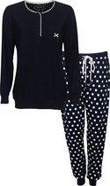 Tenderness dames pyjama - Blue Dots 1108A  - XL  - Blauw