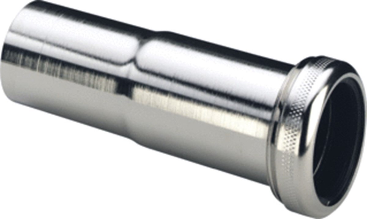 Viega aansluitpijp 6/4 x40mm voor aansluiting op afvoerbuis nikkel