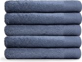 Solepaxx Hotelkwaliteit badhanddoeken [5-stuks] 60 x 110 Blauw