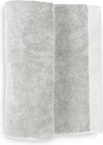 2x Premium Katoen Badhanddoeken Grijs | 60x110 | 650 gr/m2 Europees Kwaliteit | Vochtabsorberend En Zacht