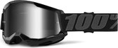 100% Strata 2 Motocross Enduro MTB Cross Bril met Spiegel Lens - Zwart