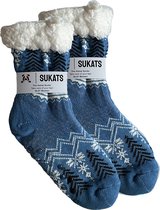 Sukats® Huissokken - Homesocks - Maat 36-41 - Paars - Anti-Slip - Fluffy - Dames Huissokken - Variant 21