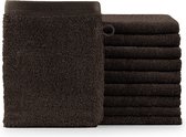 Blumtal Terry Handdoeken Set - 10 x Washandje - 15 x 20 cm Bruin