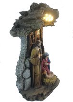 Lupio kerststal Huisdecoratie - Christus Jezus Mary Joseph Katholiek beeldje Xmas Ornament - Heilige familie standbeeld kerstcadeau