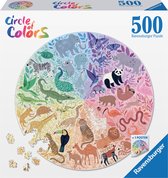 Bol.com Ravensburger puzzel Circle of Colors Animals - Legpuzzel - 500 stukjes aanbieding