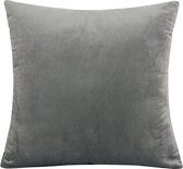Fluweel Kussenhoes Grijs - 45x45 cm - diverse kleuren - polyester - case -  Kussenhoes 45x45