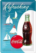 3D metalen wandbord "Coca-Cola" 20x30cm