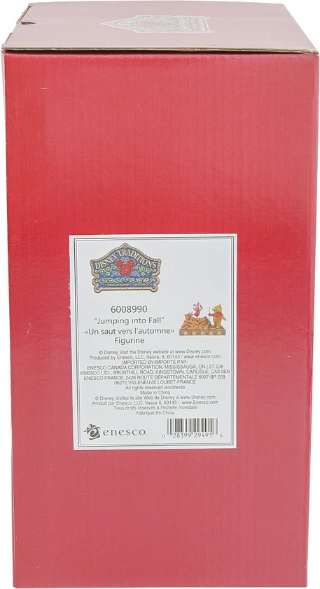 Sauter dans l'automne (Figurine Porcinet & Ourson)