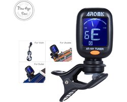 Clip-on tuner - Stemapparaat - Snaarinstrument - Stemmen - Gitaar stemmen - Digitaal